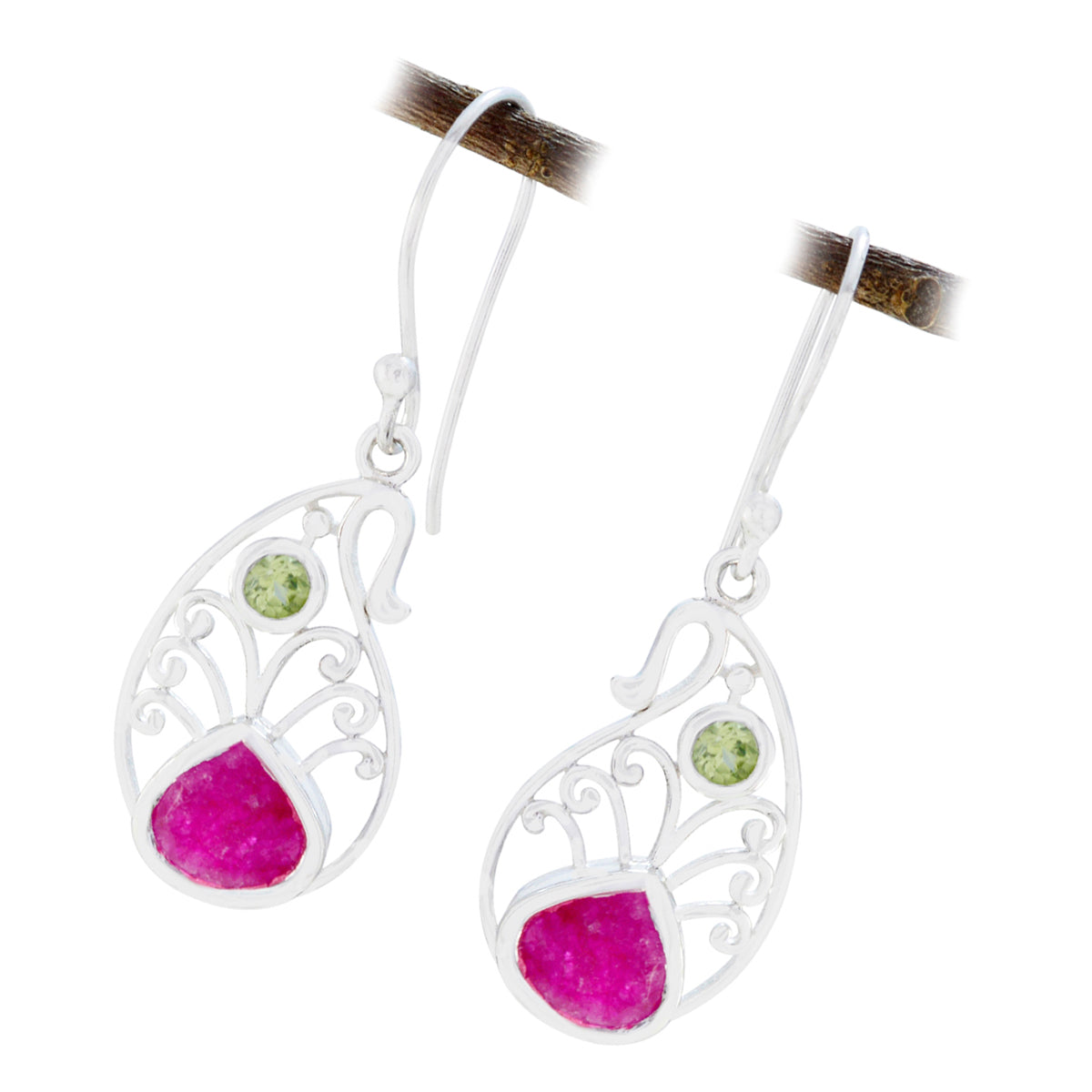 Multi-Turkish-Zoey-multiple-Dangle-multicolor-925-Sterling-Silver-Earring