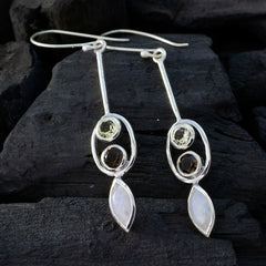 Multi-Italian-Aiko-multiple-Dangle-multicolor-925-Silver-Earring