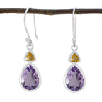 Multi-German-Bruna-Toi-et-Moi-Dangle-multicolor-92.5-Silver-Earring