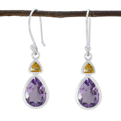 Multi-German-Bruna-Toi-et-Moi-Dangle-multicolor-92.5-Silver-Earring