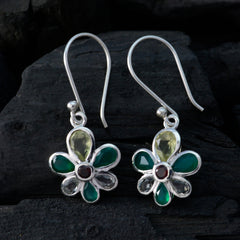 Multi-Middle-Eastern-Ayaka-multiple-Dangle-multicolor-925-Silver-Earring