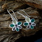 Multi-Middle-Eastern-Ayaka-multiple-Dangle-multicolor-925-Silver-Earring