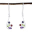 Multi-Mexican-Abigail-quarter-Dangle-multicolor-Silver-Earring