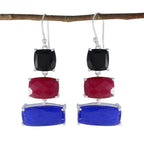 Multi-American-Micaela-Trilogy-Dangle-multicolor-925-Sterling-Silver-Earring
