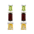 Multi-French-Nella-multiple-Stud-multicolor-Sterling-Silver-Earring