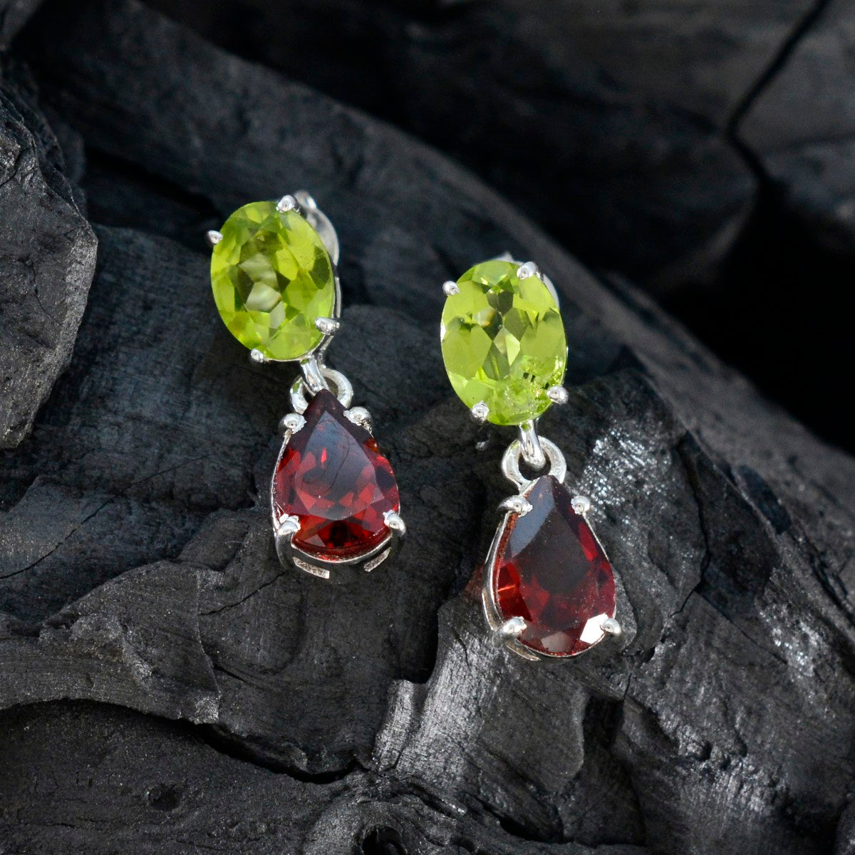 Multi-American-Amandaa-multiple-Stud-multicolor-92.5-Silver-Earring