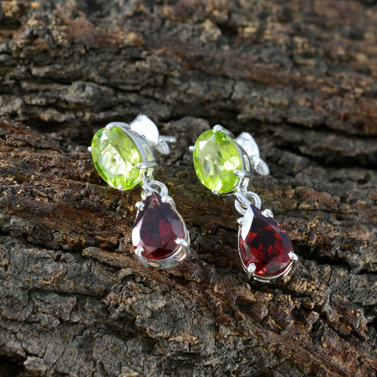 Multi-American-Amandaa-multiple-Stud-multicolor-92.5-Silver-Earring