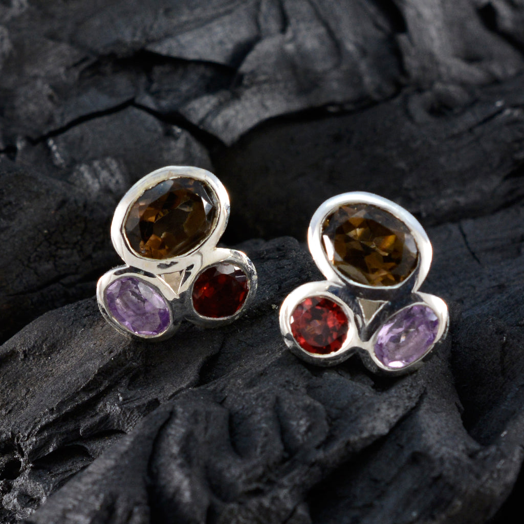 Multi-Mexican-Chen-multiple-Stud-multicolor-92.5-Silver-Earring