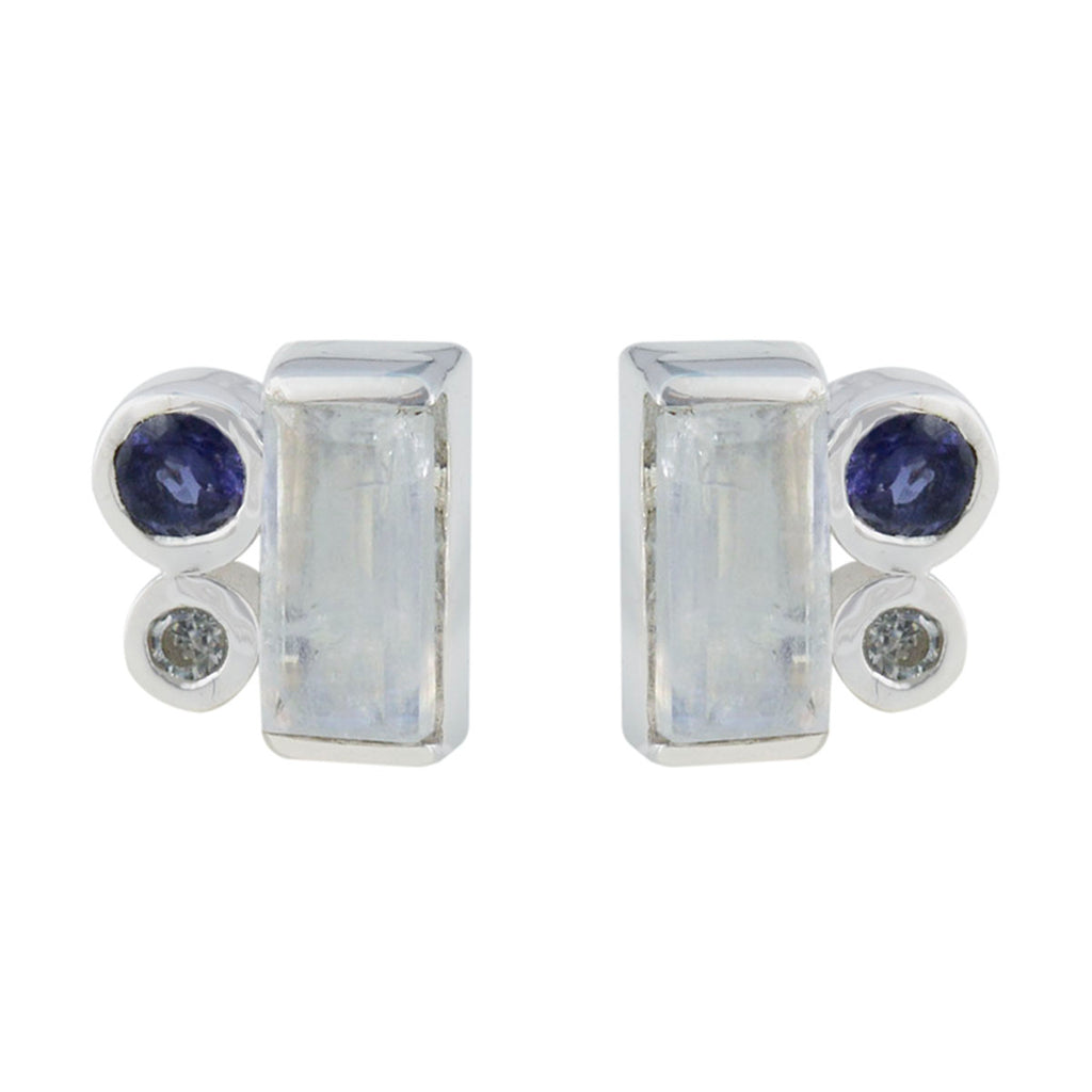 Multi-African-Natalia-Trilogy-Stud-multicolor-Sterling-Silver-Earring