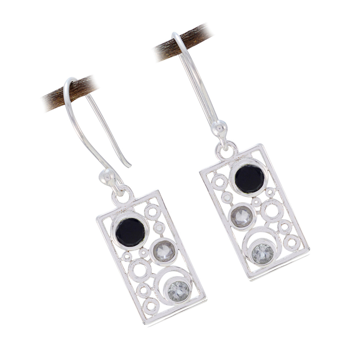 Multi-Australian-Emi-multiple-Dangle-multicolor-Sterling-Silver-Earring