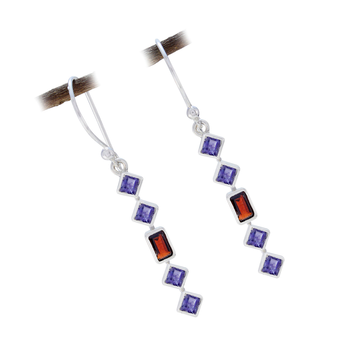 Multi-Latin-American-Ha-eun-multiple-Dangle-multicolor-925-Sterling-Silver-Earring