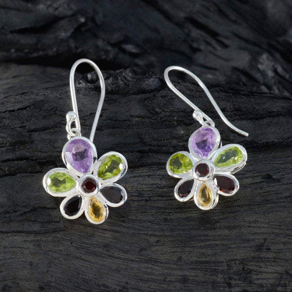 Multi-French-Ivana-multiple-Dangle-multicolor-92.5-Silver-Earring
