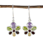 Multi-French-Ivana-multiple-Dangle-multicolor-92.5-Silver-Earring