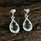 Multi-Spanish-Grace-Toi-et-Moi-Stud-multicolor-92.5-Silver-Earring