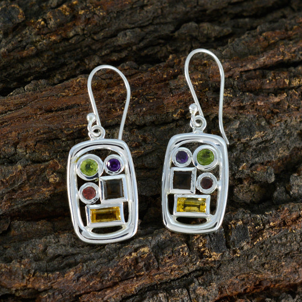 Multi-American-Fernanda-Penta-Dangle-multicolor-92.5-Silver-Earring