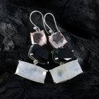 Multi-Korean-Milagros-Trilogy-Dangle-multicolor-Silver-Earring