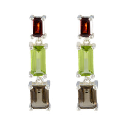 Multi-German-Nora-multiple-Stud-multicolor-925-Silver-Earring