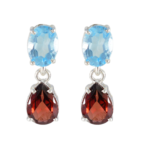 Multi-American-Micaela-multiple-Stud-multicolor-Sterling-Silver-Earring