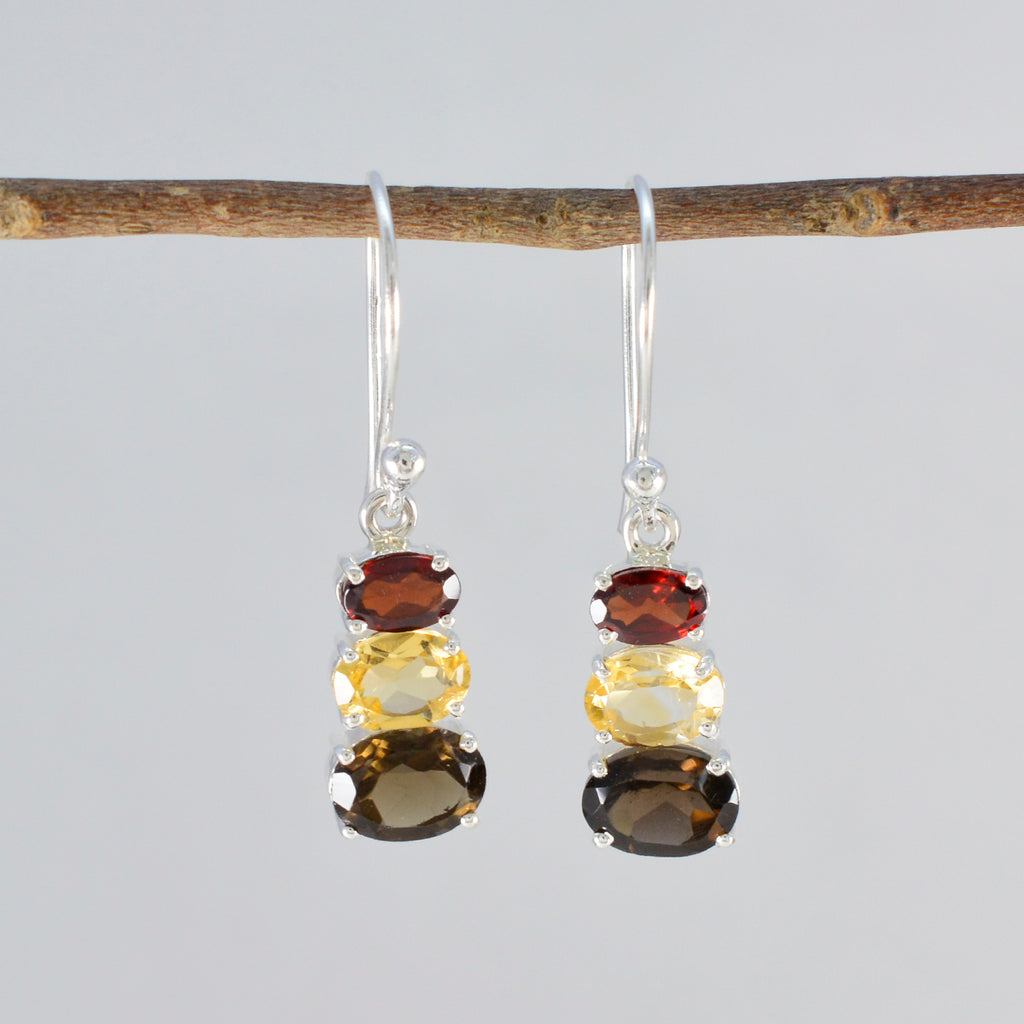 Multi-Russian-Yasmine-multiple-Dangle-multicolor-925-Sterling-Silver-Earring