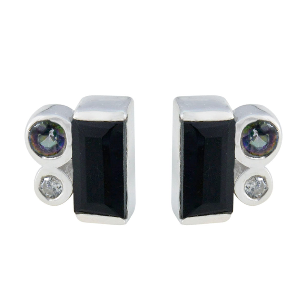 Multi-Russian-Nayara-Trilogy-Stud-multicolor-925-Silver-Earring