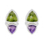 Multi-Latin-American-Victoria-Toi-et-Moi-Stud-multicolor-925-Sterling-Silver-Earring