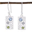 Multi-American-Ji-eun-multiple-Dangle-multicolor-925-Silver-Earring