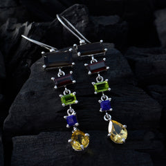 Multi-Korean-Jiwoo-multiple-Dangle-multicolor-Sterling-Silver-Earring