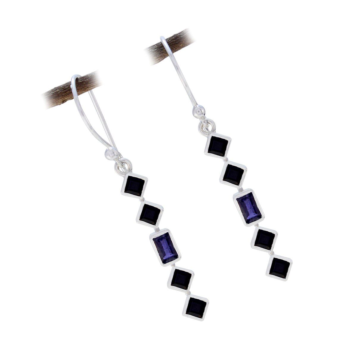 Multi-Japanese-Li-Lee-multiple-Dangle-multicolor-Silver-Earring