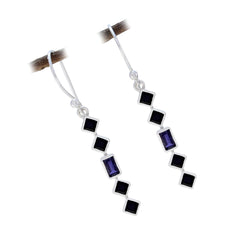 Multi-Japanese-Li-Lee-multiple-Dangle-multicolor-Silver-Earring