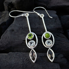 Multi-Turkish-Ling-multiple-Dangle-multicolor-925-Sterling-Silver-Earring