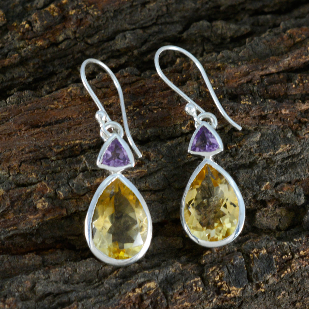 Multi-Russian-Carla-Toi-et-Moi-Dangle-multicolor-Silver-Earring