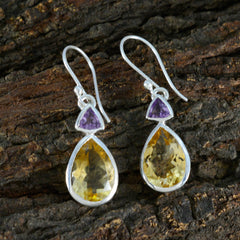 Multi-Russian-Carla-Toi-et-Moi-Dangle-multicolor-Silver-Earring