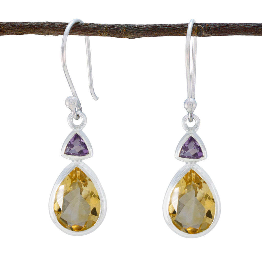 Multi-Russian-Carla-Toi-et-Moi-Dangle-multicolor-Silver-Earring