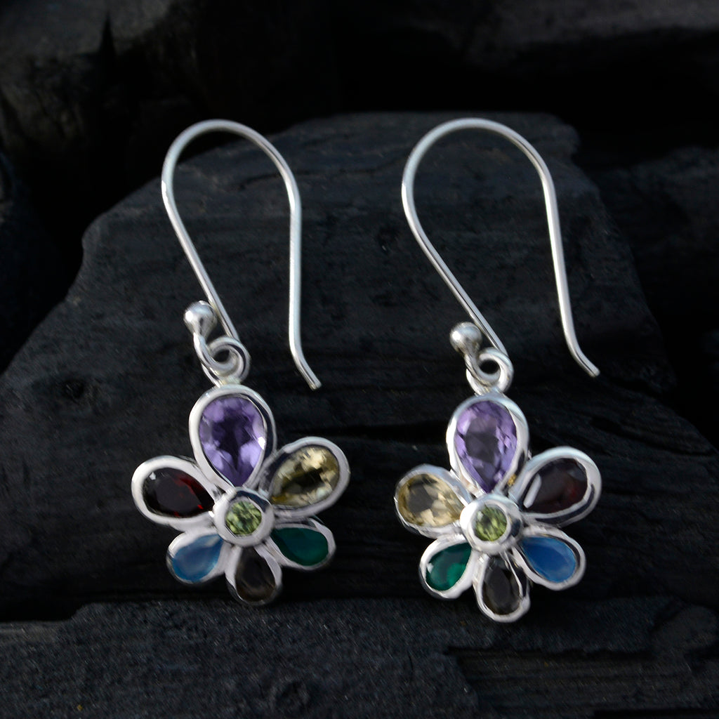 Multi-Italian-Mei-multiple-Dangle-multicolor-92.5-Silver-Earring