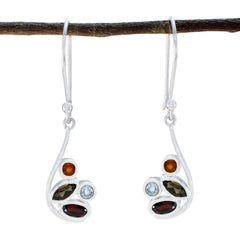Multi-Spanish-Agnes-quarter-Dangle-multicolor-925-Silver-Earring