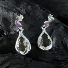 Multi-Latin-American-Greta-Toi-et-Moi-Stud-multicolor-925-Sterling-Silver-Earring