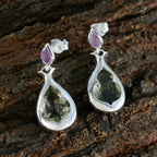 Multi-Latin-American-Greta-Toi-et-Moi-Stud-multicolor-925-Sterling-Silver-Earring