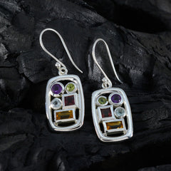 Multi-Korean-Florencia-Penta-Dangle-Multicolor-925-Sterling-Silber-Ohrring