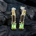 Multi-African-Nova-multiple-Stud-multicolor-92.5-Silver-Earring