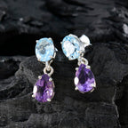 Multi-American-Rileey-multiple-Stud-multicolor-925-Sterling-Silver-Earring