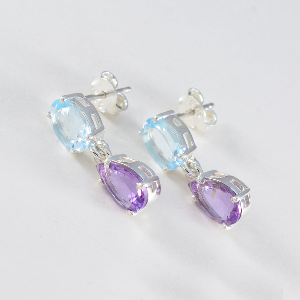 Multi-American-Rileey-multiple-Stud-multicolor-925-Sterling-Silver-Earring