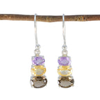 Multi-Moroccan-Zoe-multiple-Dangle-multicolor-Silver-Earring