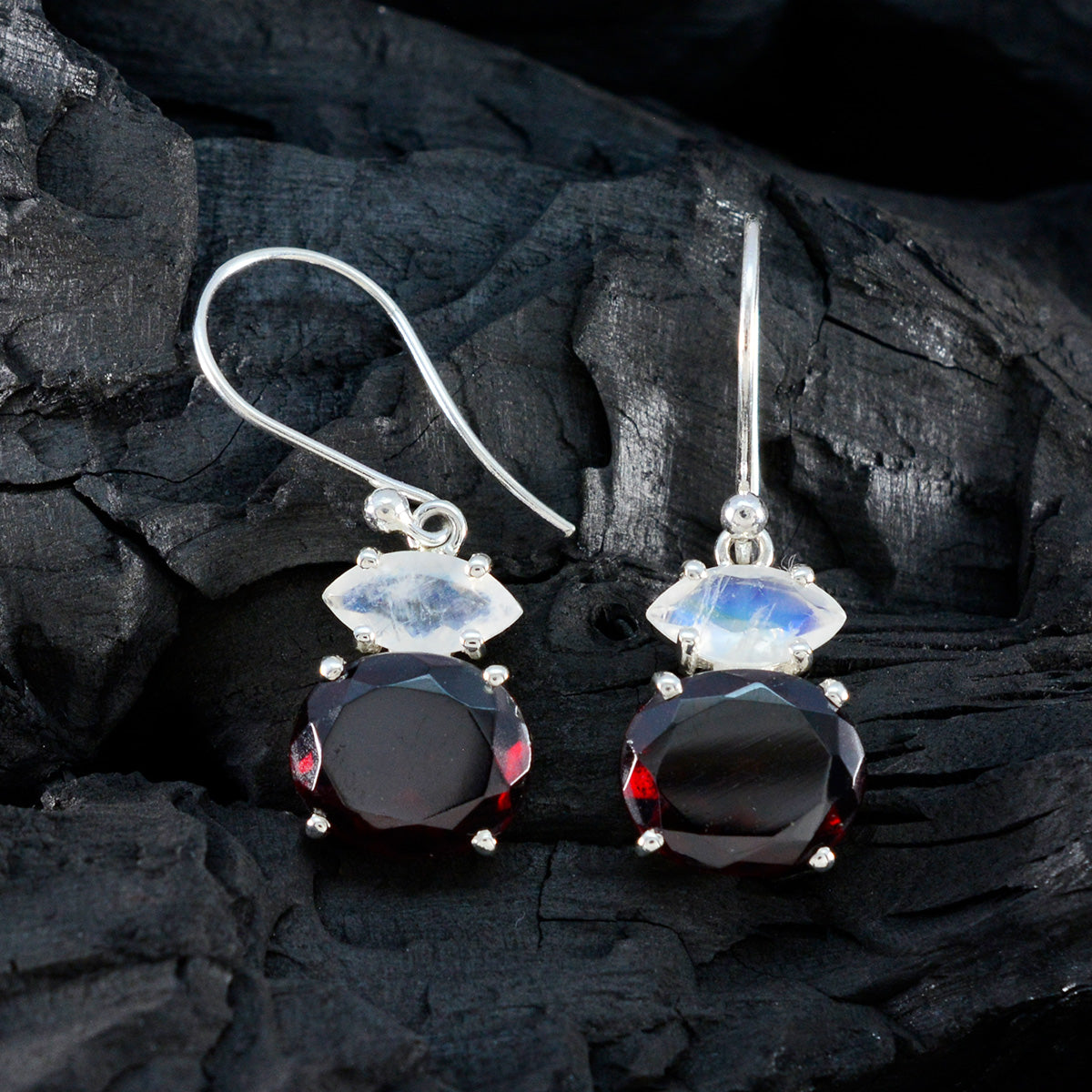 Multi-Korean-Min-seo-multiple-Dangle-multicolor-925-Silver-Earring