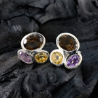 Multi-Spanish-Dayana-Trilogy-Stud-multicolor-925-Sterling-Silver-Earring