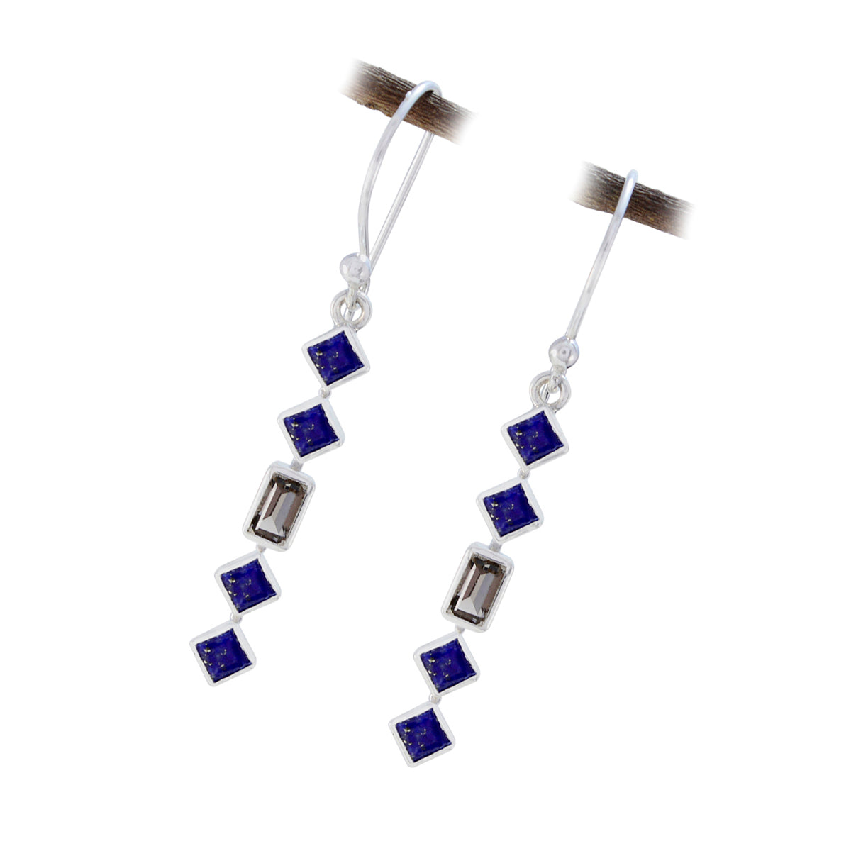 Multi-Moroccan-Yan-multiple-Dangle-multicolor-925-Silver-Earring