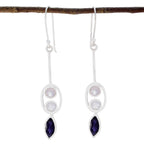 Multi-American-Evelyn-multiple-Dangle-multicolor-925-Sterling-Silver-Earring