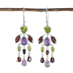 Multi-Egyptian-Yan-multiple-Dangle-multicolor-Sterling-Silver-Earring