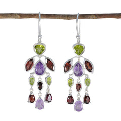 Multi-Egyptian-Yan-multiple-Dangle-multicolor-Sterling-Silver-Earring