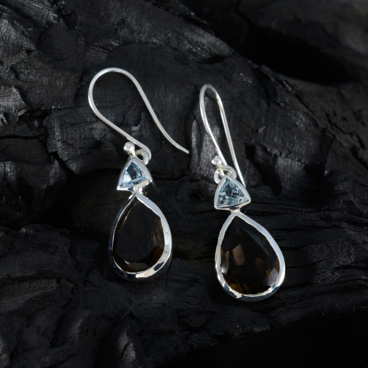 Multi-Moroccan-Carolina-Toi-et-Moi-Dangle-multicolor-Sterling-Silver-Earring