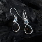 Multi-Moroccan-Carolina-Toi-et-Moi-Dangle-multicolor-Sterling-Silver-Earring